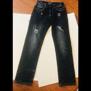 Rue 21 CJ Black slim distressed jeans